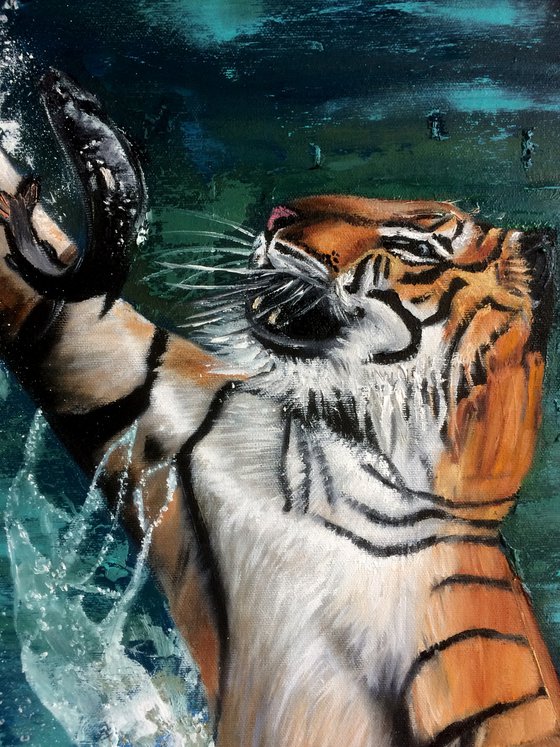 Tiger fishing