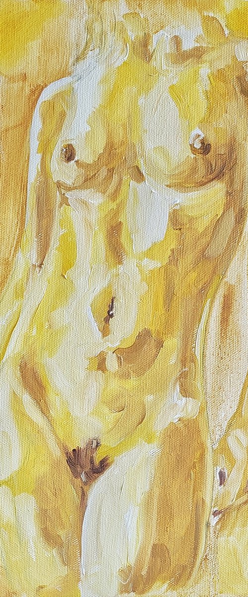 "Yellow" - Figure - Female Nude by Katrina Case