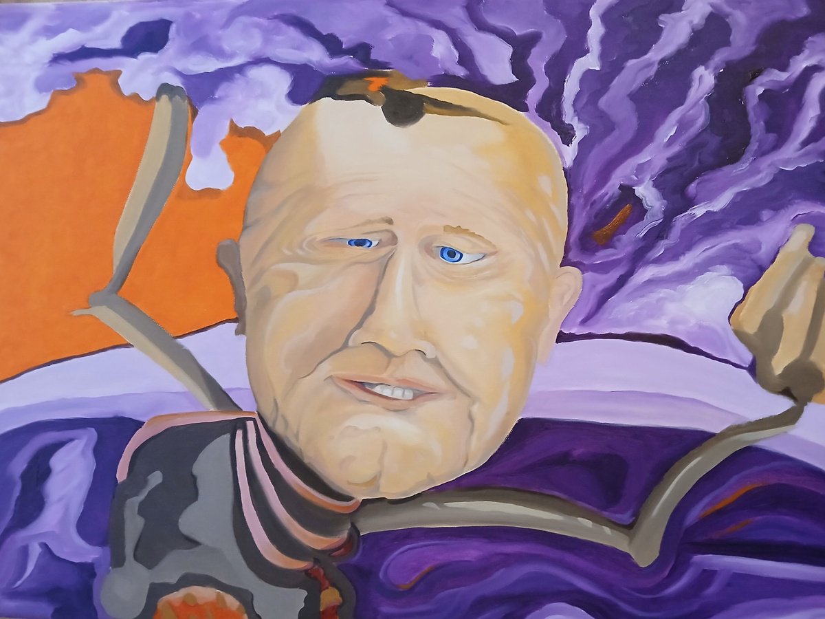 Surrealistic Oil Painting , Cutting Tension By Randy Pratt, 24 X 18, Artwork For Sale On Artfinder