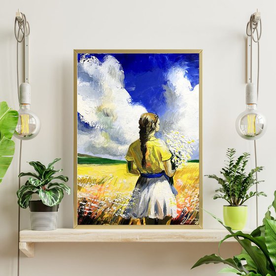 The Girl with Daisies