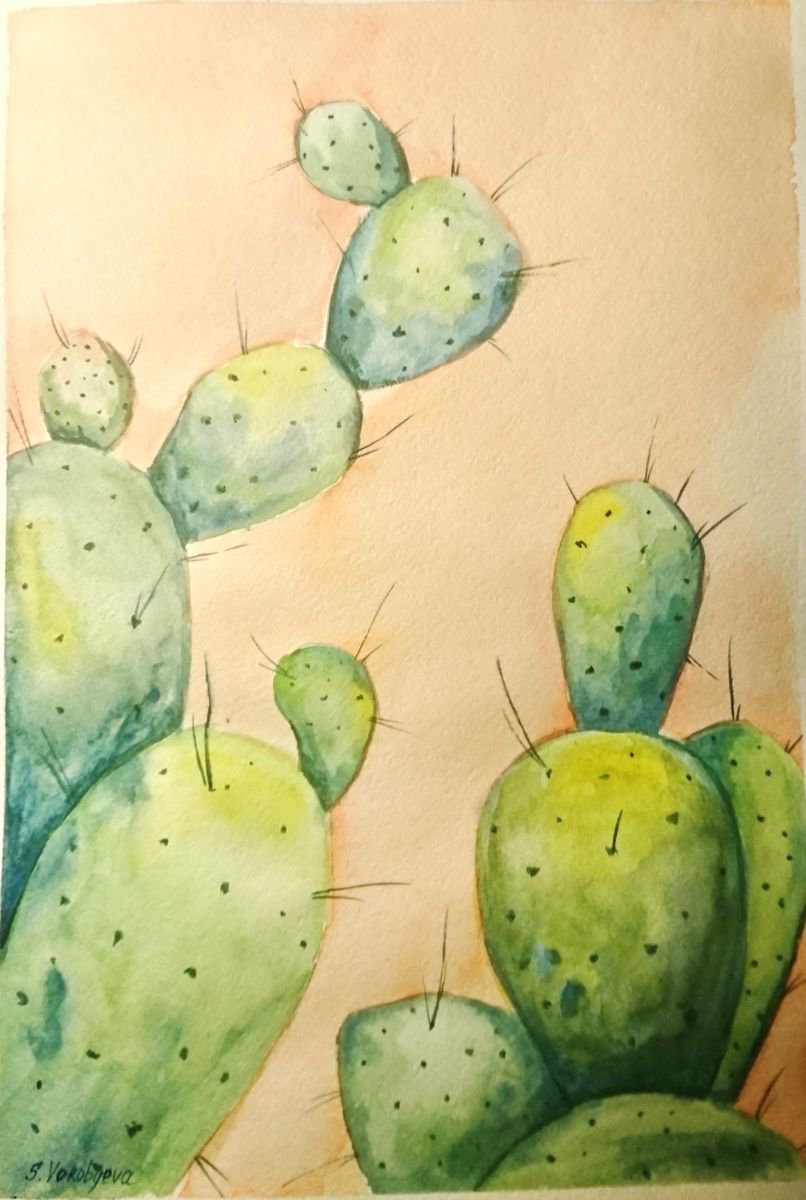Cactus by Svetlana Vorobyeva