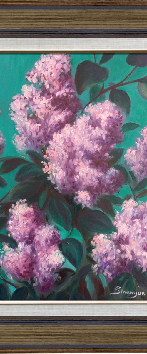 Lilac (28x38cm, oil painting, ready to hang) by Gevorg Sinanian