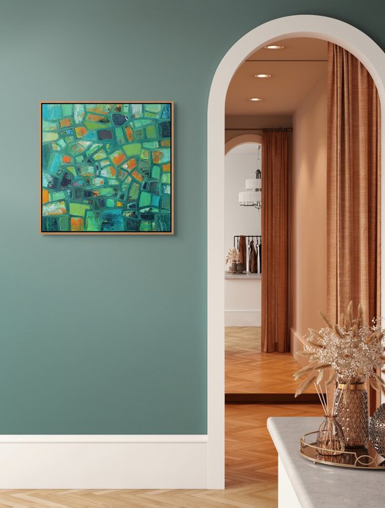 Abstract Shapes with Green