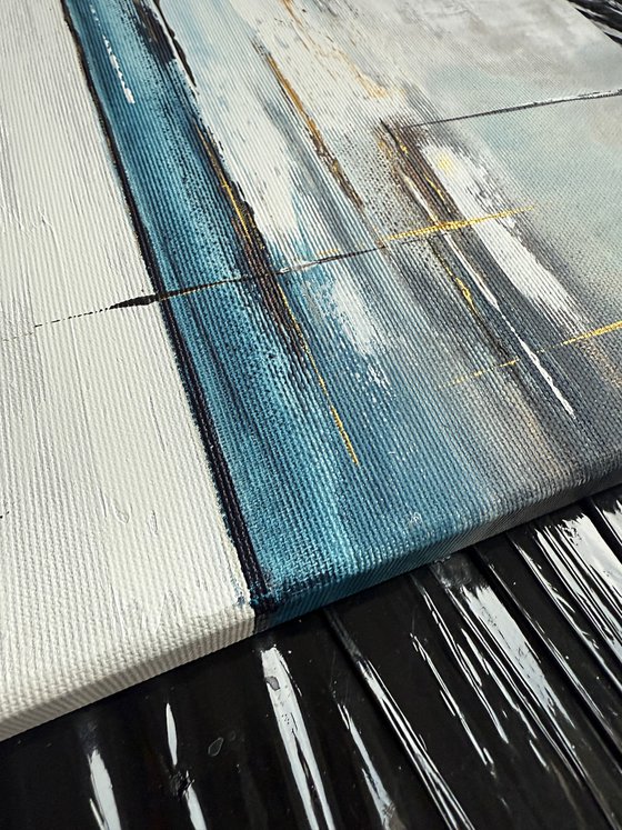 Gilded Stillness Diptych