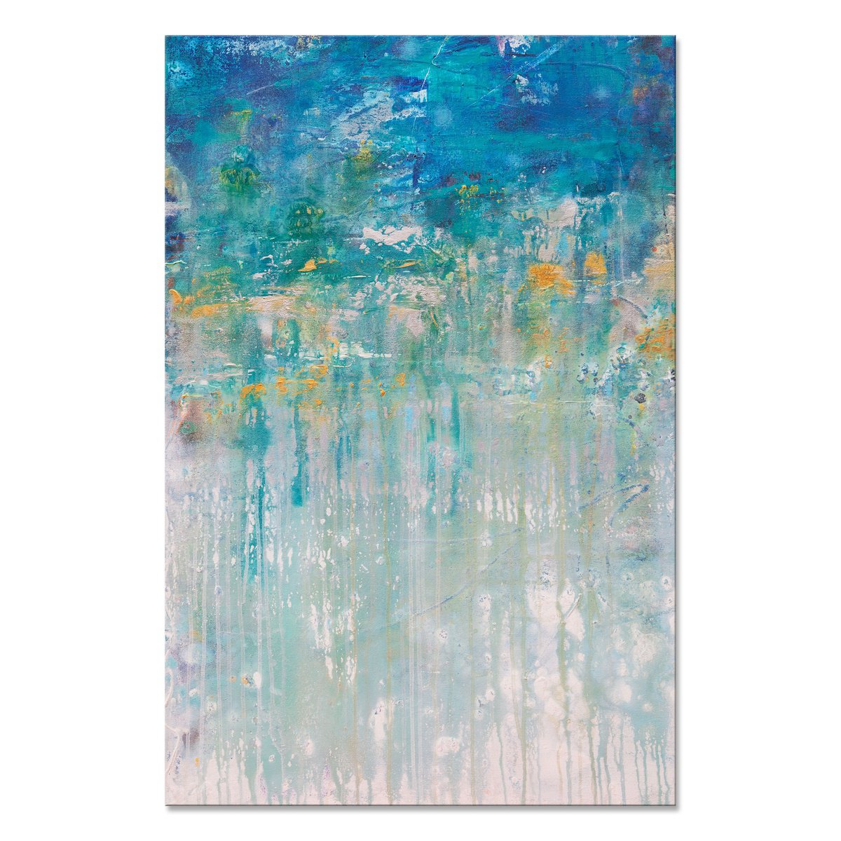 Abstract Acrylic Painting By Hilary Winfield, 24 X 36, Asthenosphere 9, Original Artwork