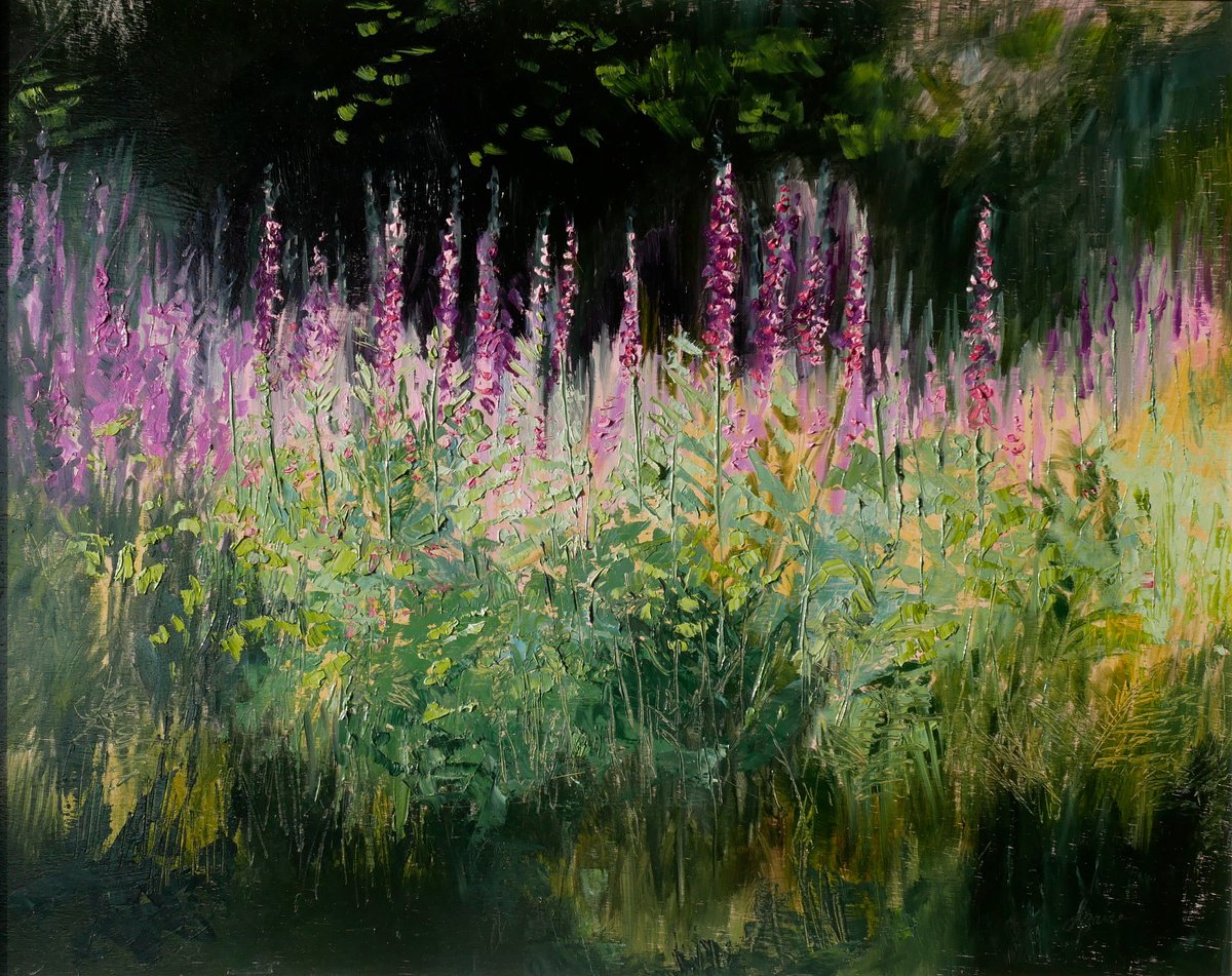 Foxglove Forest Clearing by Hannah Bruce