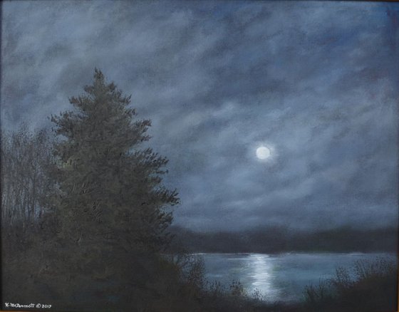 Moon Dance - oil 22X28 inch canvas