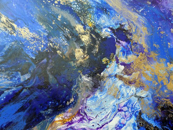 Modern abstract painting art - Wind and Sea