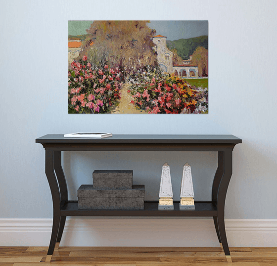 Garden With Roses