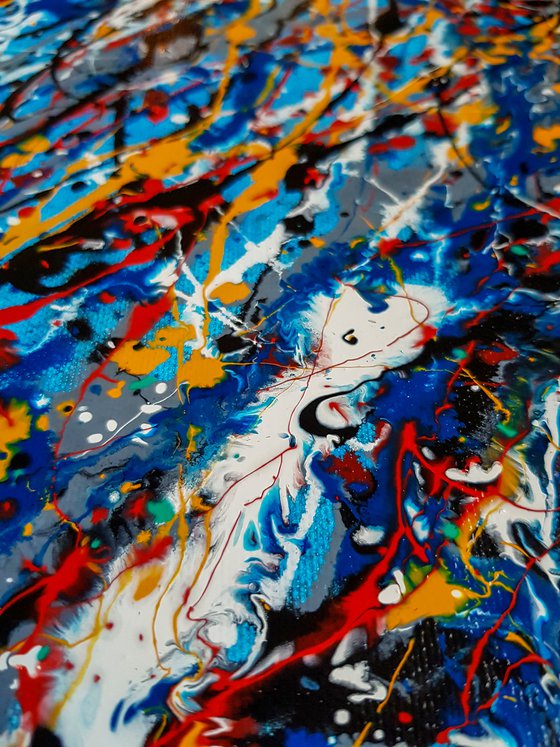 - Sprucigi N-2 - (W)160x(H)110 cm. Abstract Painting