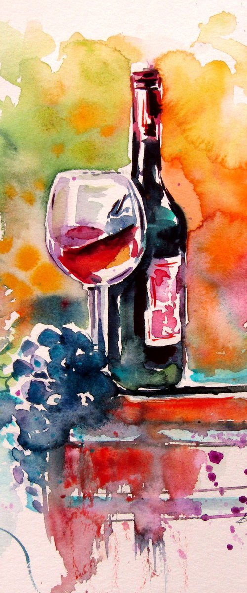 Grape and wine by Kovács Anna Brigitta