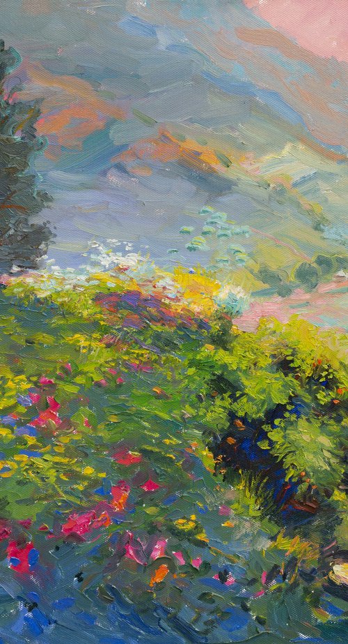 Meadow Beneath the Mountain by Artur Martirosyan