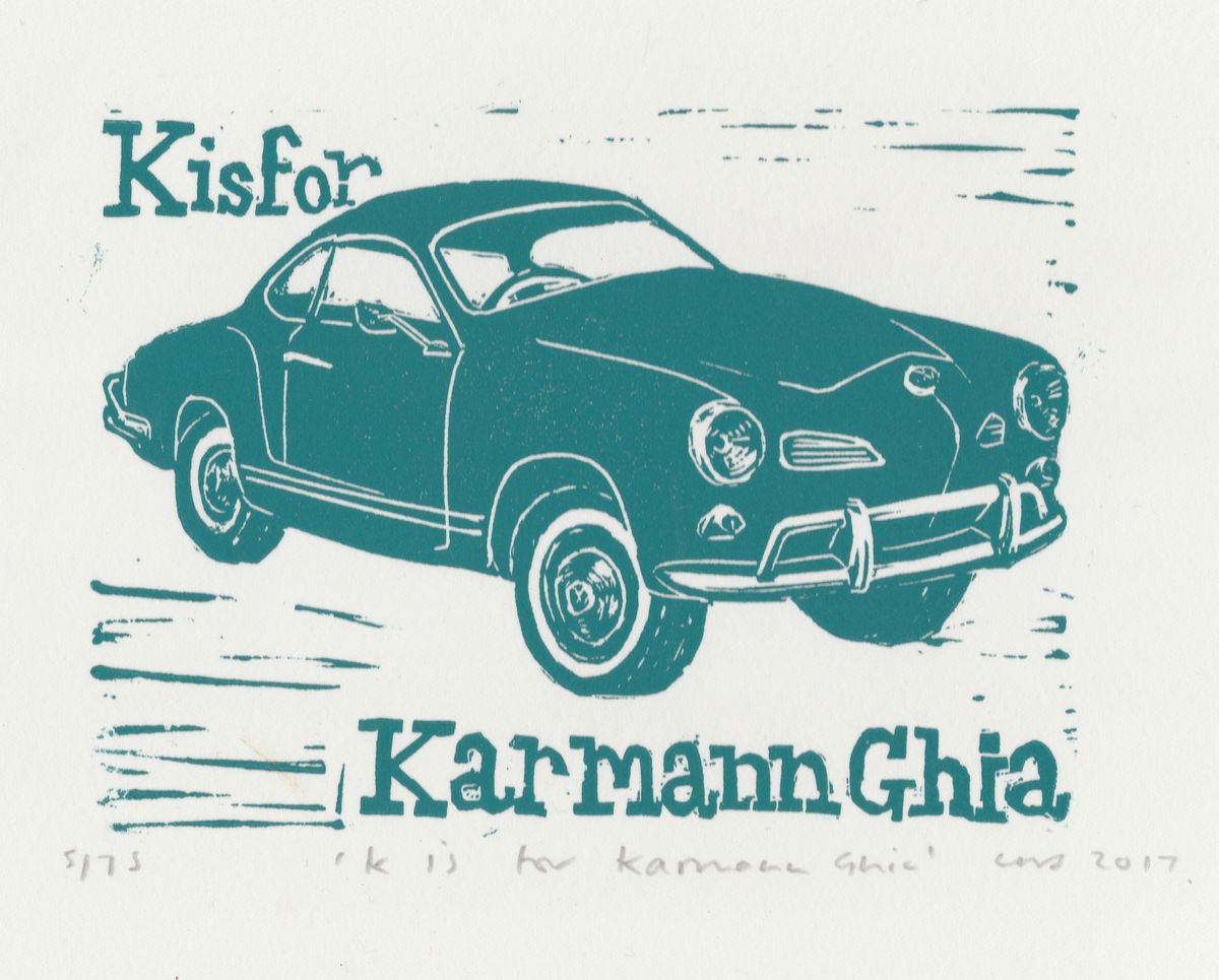 K is for Karmann Ghia by Caroline Nuttall-Smith