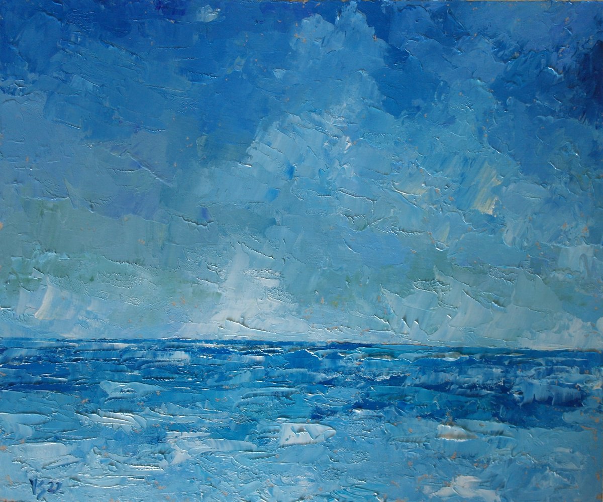 Blue Seascape. by Juri Semjonov