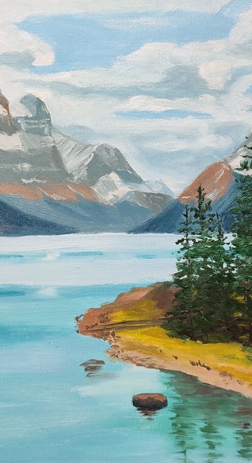 Maligne lake by Assol Kovtun