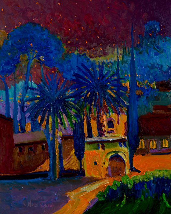 The hour of Blue, NIght Landscape