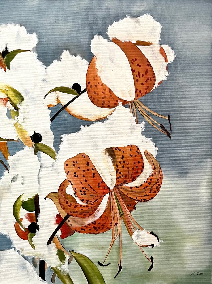 Winter lilies by Myroslava Denysyuk
