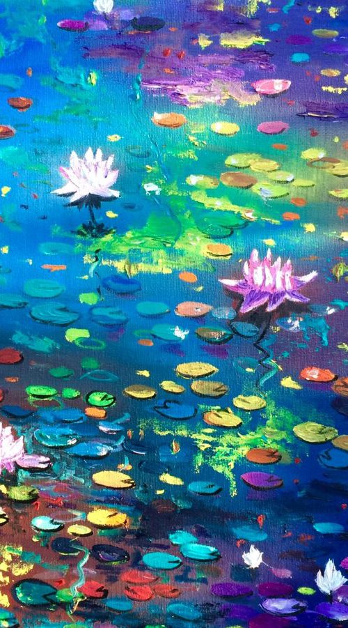 Lilies pond by Inna Montano