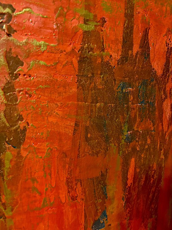 Hand-painted Red Gold