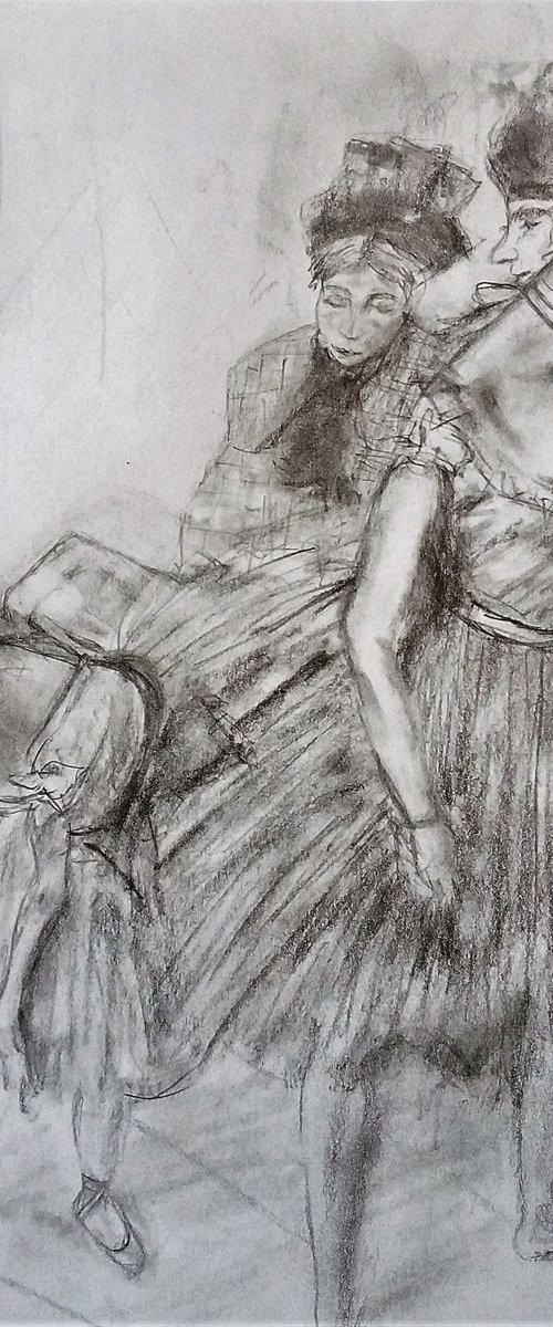 Dance examination /study after Degas by Cristina Mihailescu