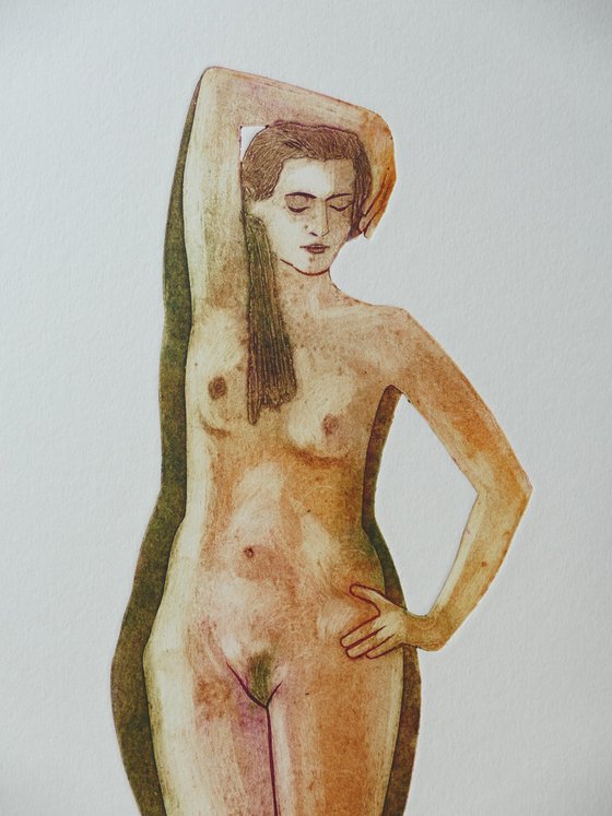 Victoria standing female nude x 6 variations