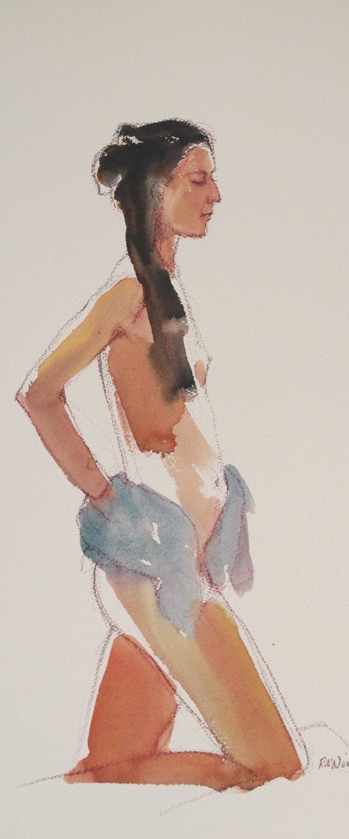 female nude kneeling by Rory O’Neill