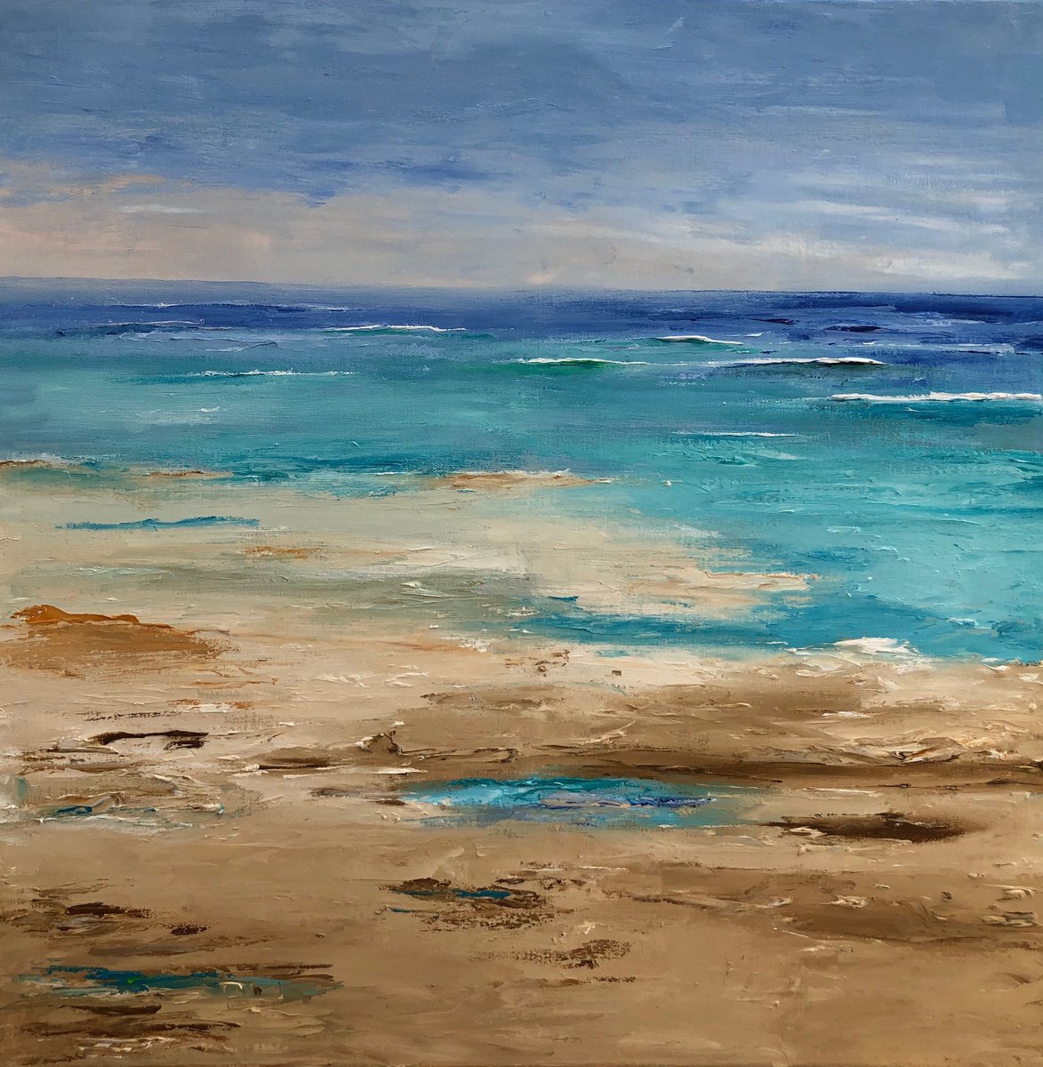 The Endless Horizon By Ann Palmer, 26 X 26, Artwork For Sale On Artfinder