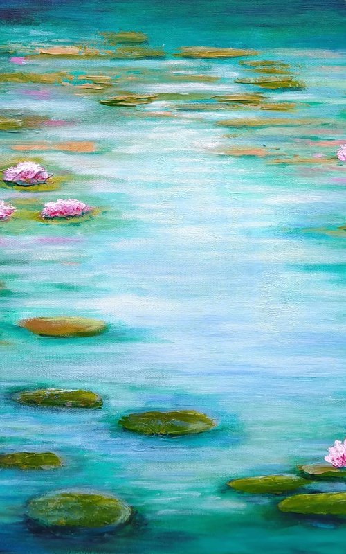 Impressions of Waterlilies by Amanda Horvath