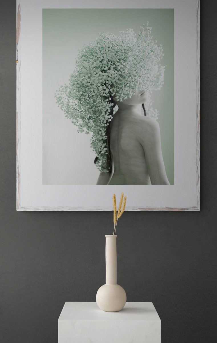 Expressive Portrait Photograph By Ziesook You, 21 X 28", Scent Of Broq-Pa 07022020, Original Artwork