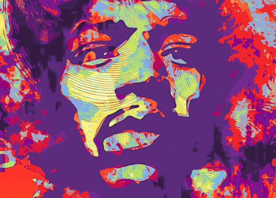 Jimi Hendrix - Modern Poster 3 Stylised Art