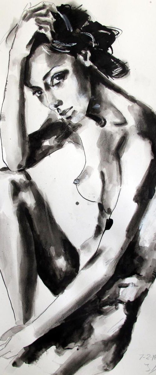 7-2-14 seated figure by Thomas Donaldson