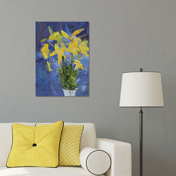 " Yellow lilies "