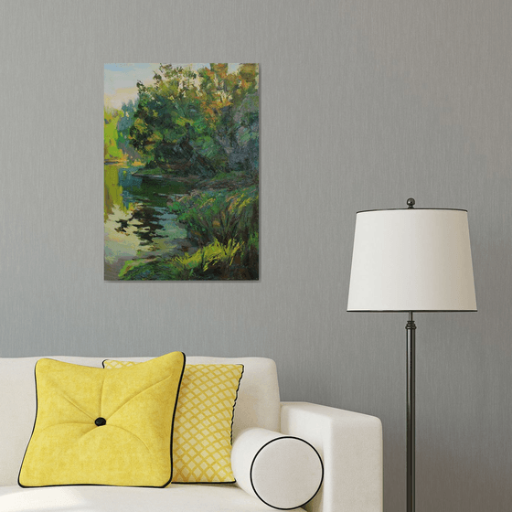 "Near the river"