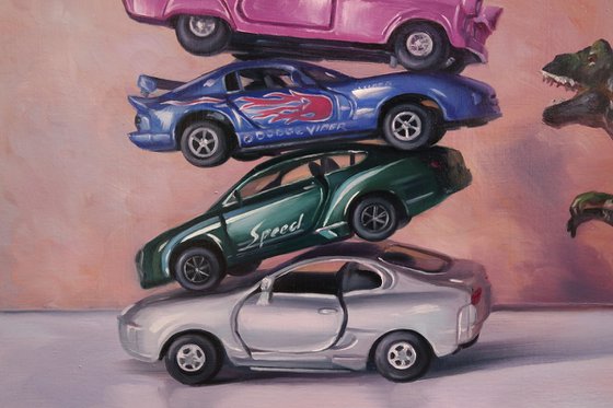 "Dinosaur vs. Dream Cars"
