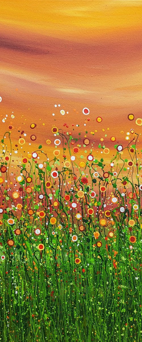 Popping Sunrise Meadows #5 by Lucy Moore