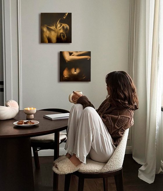 Innocent Lie - Contemporary Sepia Nude