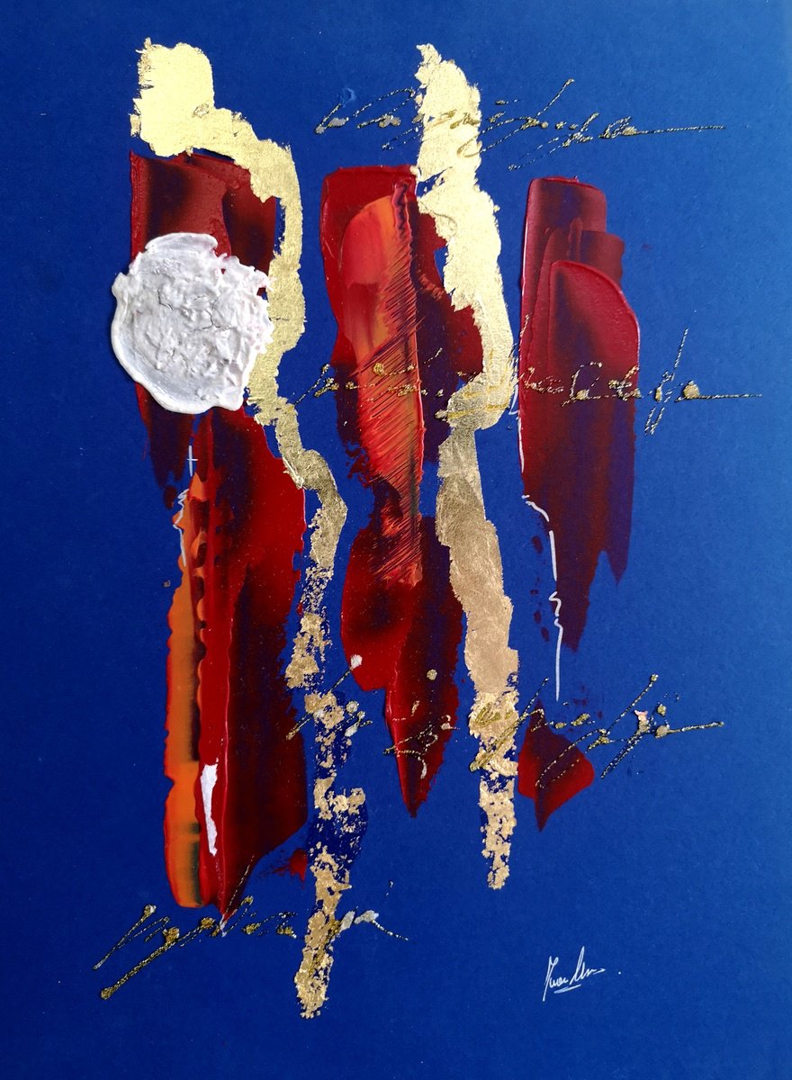 Abstract Painting By Ivana Urso, 12 X 16, Essence, Original Artwork