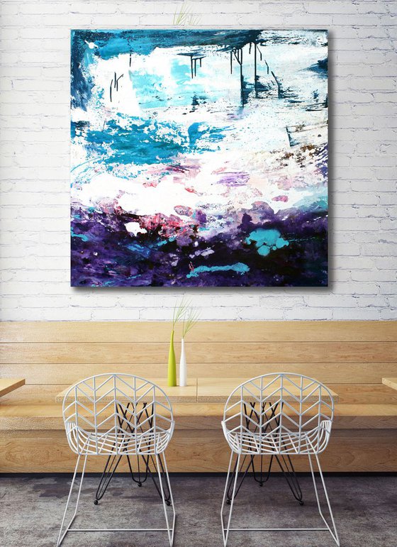 Norway, large abstract painting