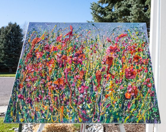 Pollocks Meadow Bloom Original Art