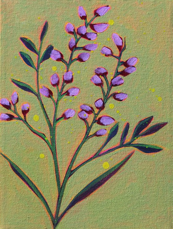 Botanical on Pea Green
