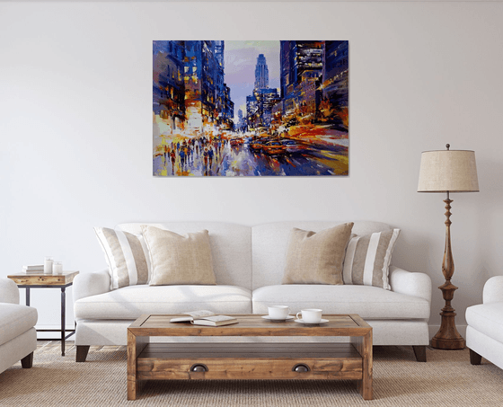Evening  lights (New York)