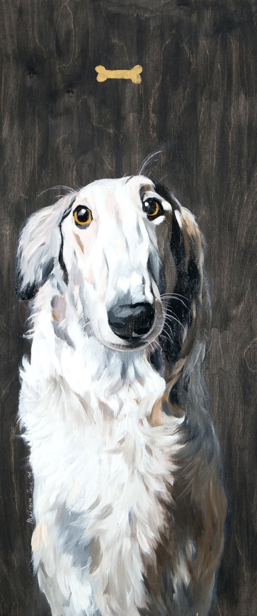 Dog (80x60cm/31x24in) by Inga Makarova