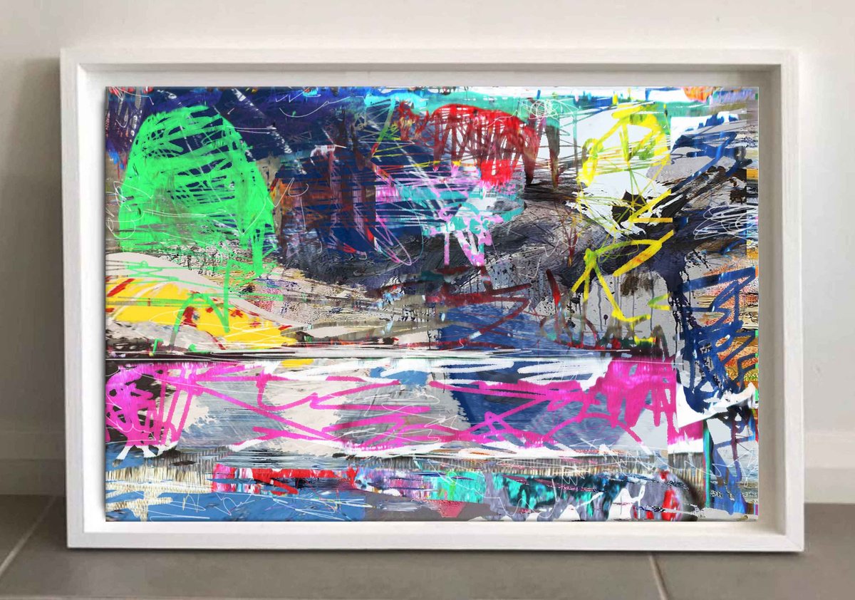 Abstract Giclee Print By Mir-Jan, 24 X 16", Abstract 204, Original Artwork