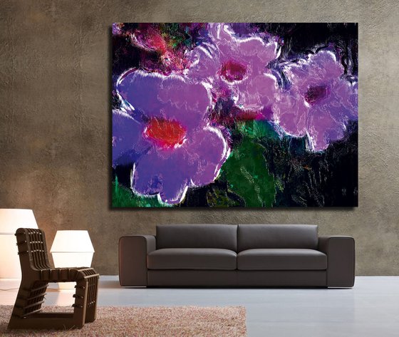 Violetas/XL large original artwork