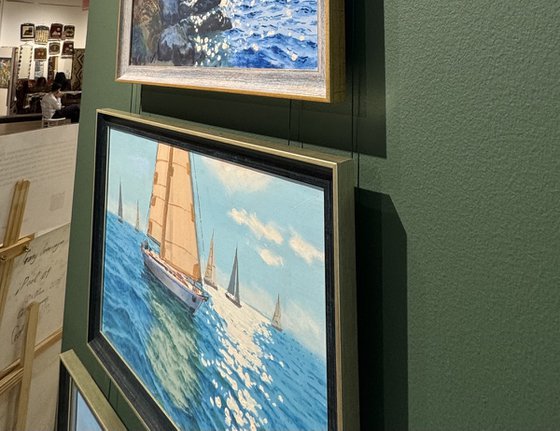 Seascape with Sailboats 45