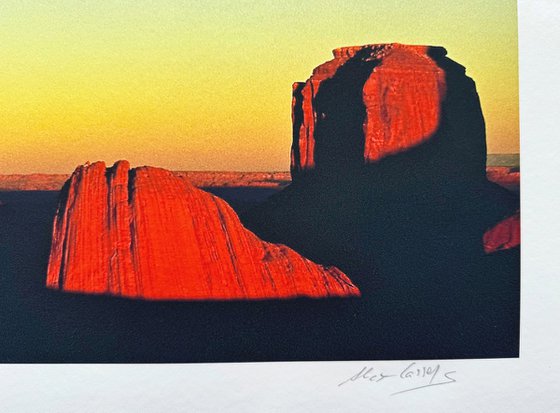 Sunset at Monument Valley