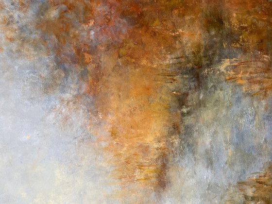 Foggy pond
