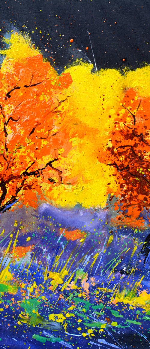 Autumnal trees by Pol Henry Ledent