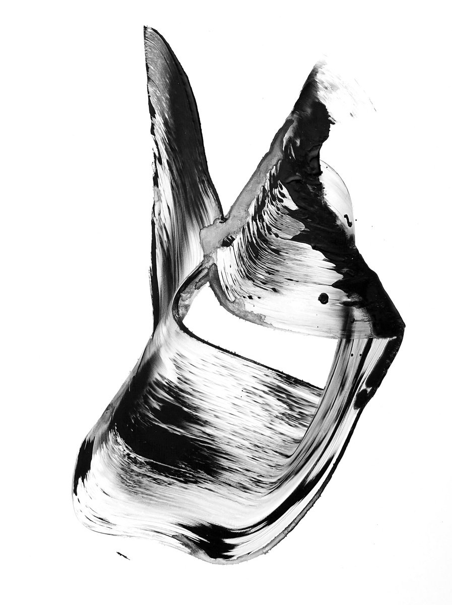 Expressive Abstract Acrylic Painting By Newel Hunter, 18 X 24", Affirmative, Original Artwork