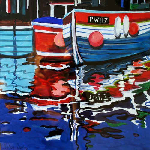 Refelctions - Padstow by Julia  Rigby